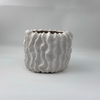 European Style Minimalist Ceramic Vase Shell Pattern Frosted Texture Home Decoration Center Decoration