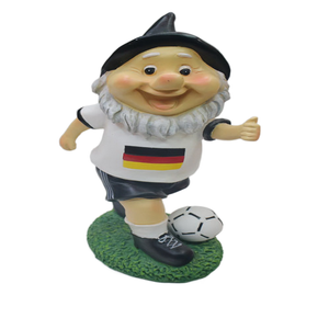 Football Gnome Figurine Resin Sports Statue for Home Garden Decorations