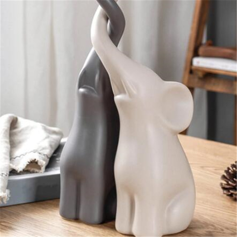 Decor Statues Figurines Suvenir Elephant Statuette for Good Luck Gift Table Decoration