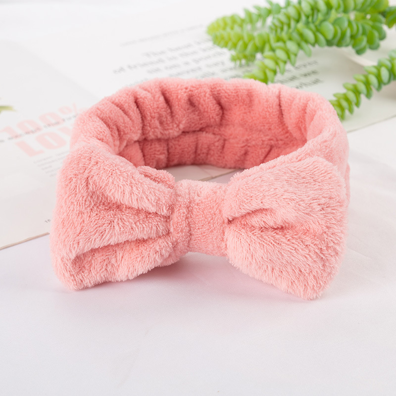 Coral Fleece Soft Headband Cross Top Kont Hairband
