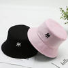 Unisex Bucket Hat Double-Side Outdoor Fishing Cap Women Men Sunscreen Hats Daisy Embroidery Fisherman Caps Double Wear Hats