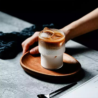 Glass Coffee Cup High Borosilicate Heat-resistant Latte Mug Senior Water Cup Japanese Milk Beer Juice Tea Cup Whiskey Wine Glass