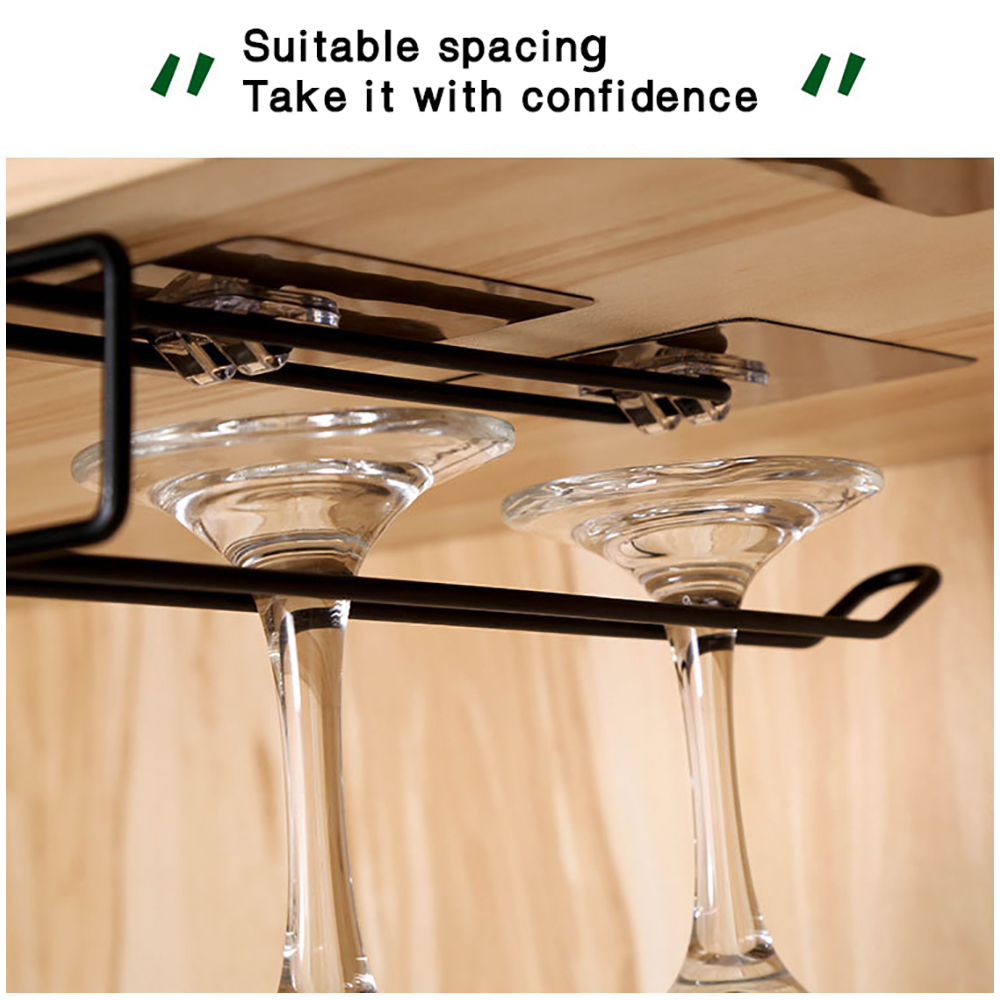Easy Installation Useful Iron Wine Rack Glass Holder Hanging Bar Shelf Stainless Steel Wine Glass Rack Stand Paper Roll Holder
