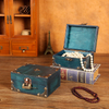 Decorative Wood Treasure Box Vintage Wooden Trinket Jewelry Storage Box Treasure Case Organizer Jewelry Packaging With Locker