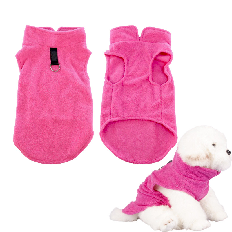 Soft Fleece Dog Clothes For Small Dogs Spring Summer Puppy Cats Vest Shih Tzu Chihuahua Clothing French Bulldog Jacket Pug Coats