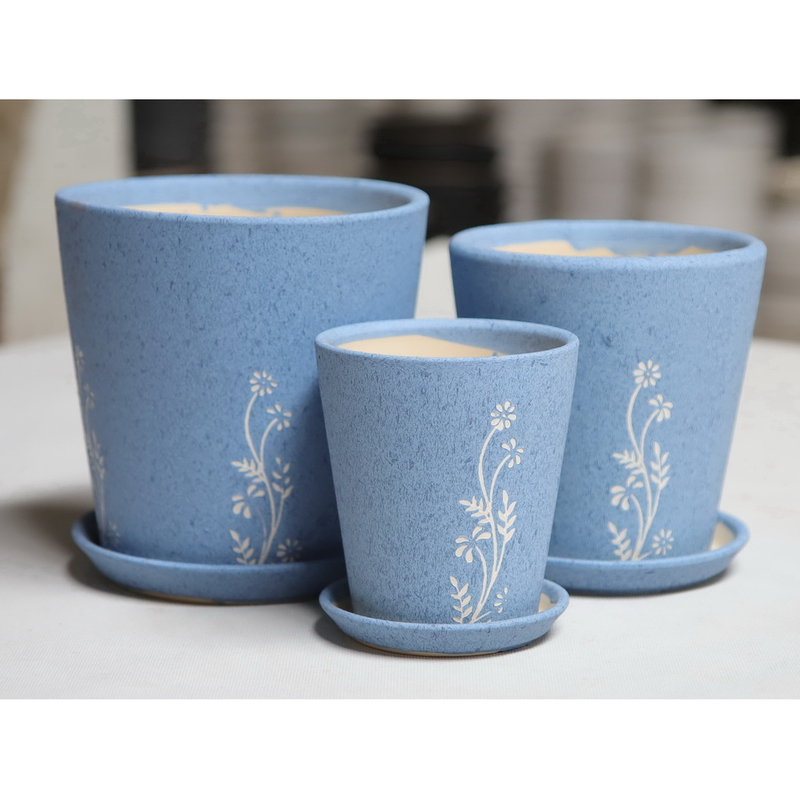 Modern Ceramic Pots Flower Pot Outdoor Indoor Garden Planters Plant