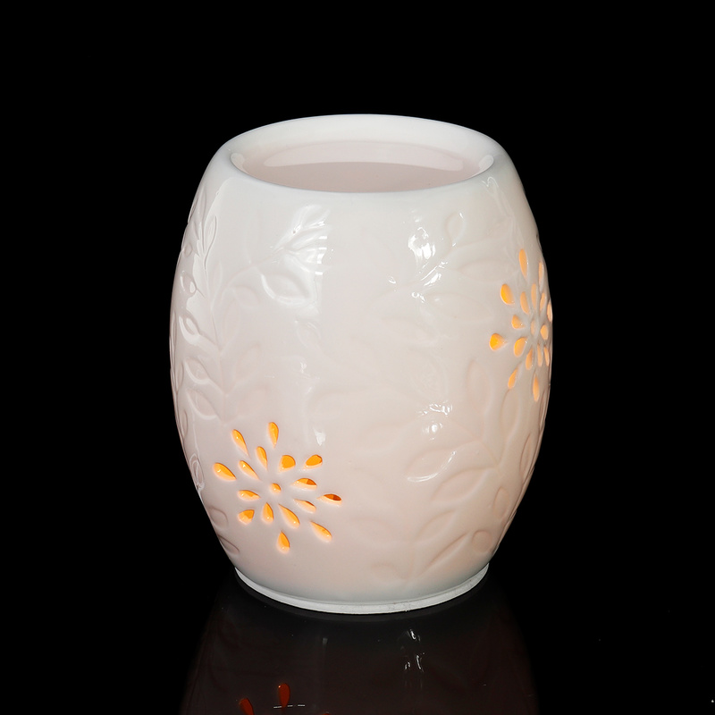 Electronic Ceramic Aromatherapy Sleep Yoga Aroma Oil Burner Warmer Scented Candle Burner Wax Melt Warmer Night Lamp EU Plug