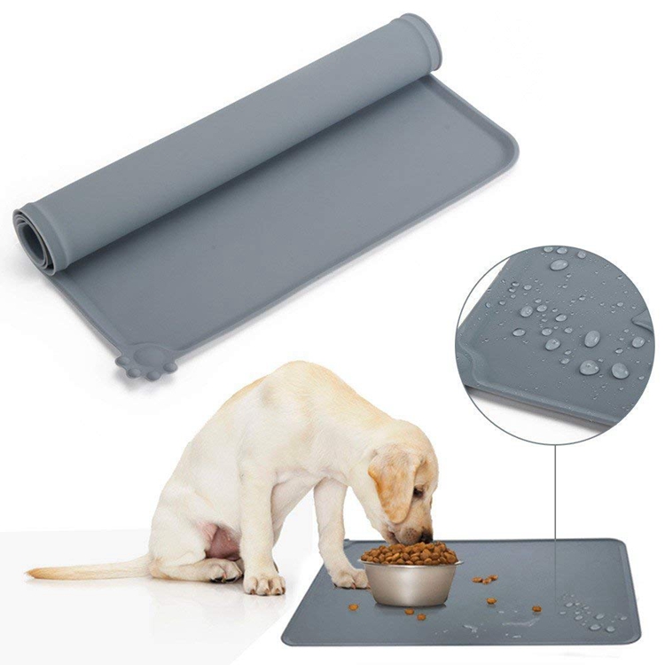 Washable Waterproof Silicone Dog Cooling Mat Pet Food Dog Training Pads Feeding Mat