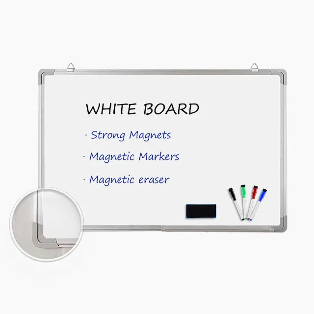 Large Magnetic Whiteboard, Maxtek 72 X 40 Magnetic Dry Erase Board Foldable Wall-Mounted Aluminum Memo White Board for Office