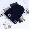 LED Beanie with Light USB Rechargeable Lighted 4 LED Headlamp Hat, Unisex Warm Winter Knitted LED Hat with Flashlight