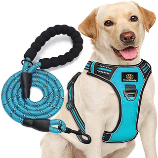 High Quality Custom Logo Waterproof Reflective Adjustable Easy Walk Dog Vest Designer Luxury No Pull Pet Dog Harness