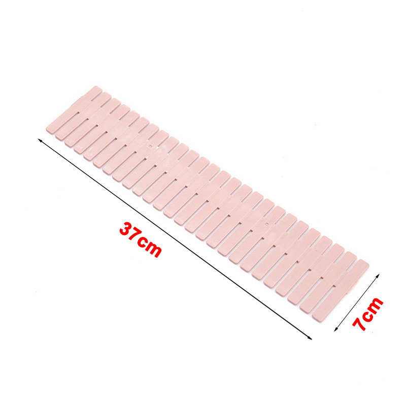 4 Pcs DIY Adjustable Storage Partition Board Plastic Drawer Divider Combination Partition Board Space-saving Cabinet Organizer