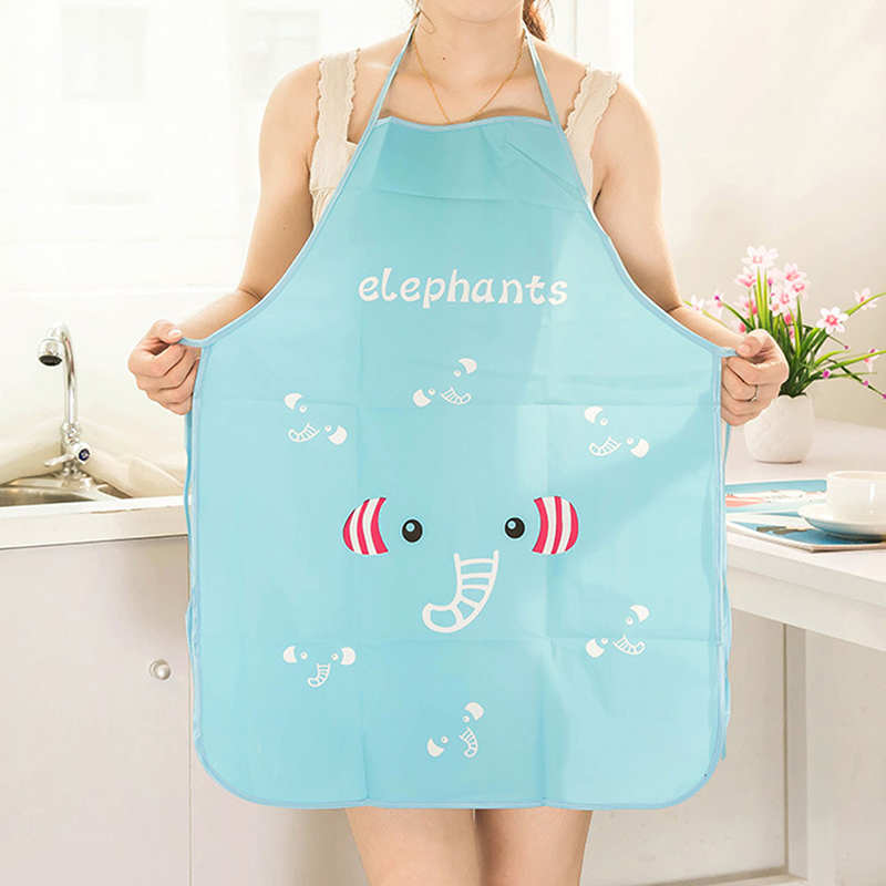 Kitchen Cooking Waist Bib Creative Women Apron BBQ Household Lovely Cartoon Sleeveless Waterproof Anti-oil Aprons New