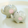 Ceramic Salt And Pepper Shaker Elephant Shape Spice Jar Container Seasoning Canister Wedding Party Tabletop Kitchen Favors