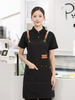 Waterproof Kitchen Apron For Women/Men With Pockets Work Mandil Cleaning Pinafore Restaurant Shop Waiter Work Uniform