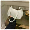 2024 Women's Patent Leather Handbag Versatile Fashion Shoulder Bag Casual Commuting Bag Girl Brand Designer Zipper Small Handbag
