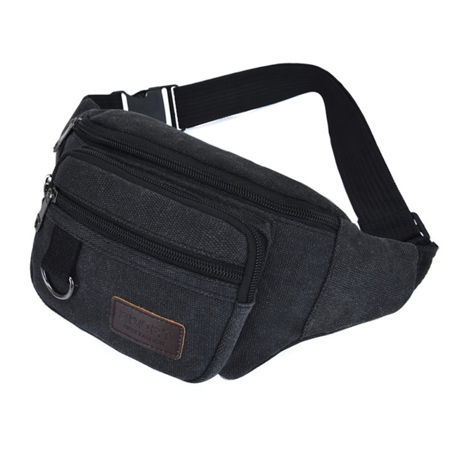Chest Bag Canvas Waist Bag Women Men's Belt Bag Fashion Bag Travel Purse Bag for Phone Pouch Pocket Hip Bag Waist Pack Male