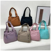 New Nylon Shoulder Bag Large Capacity Canvas Fashion Casual Solid Color Tote Bag Women's Handbag