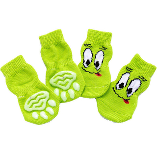 Pet Dog Socks Non Slip Knitted Small Dog Thickened And Warm Claw Protector Cute