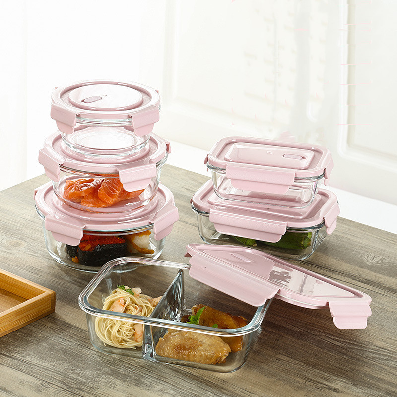 BPA Free Super Glass Food Storage Containers with Lids,Bento Boxes