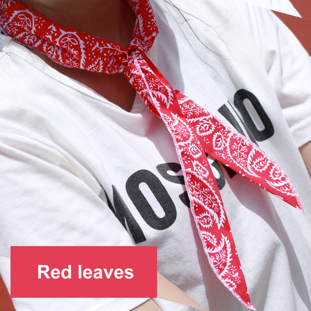 Scarf Cashew Flowers Hip Hop Printed Bandana Wristband Men Women Outdoor Headbands Band Wrist Wraps Hair Scarves