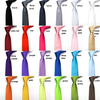 Mans Accessories Slim Skinny Tie for Men Jacquard Woven Solid Champagne Orange Red Purple Blue Ties Wedding Necktie Corbatas Par