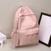 High Quality New Waterproof Nylon Women Backpack Female Travel Bag Backpacks Schoolbag for Teenage Girls Solid Color Bookbag
