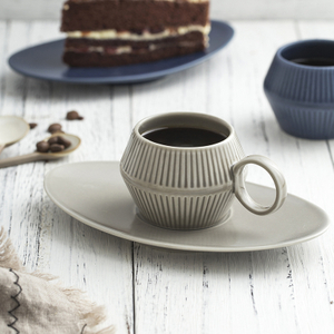 120ml Japan Style Coffee Cup Set Mini Retro Espresso Cup Mug Ceramic Blue Breakfast Cup Small Fresh Gift Cute Mug