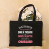 A Great Mistress Is Hard To Find Impossible To Forget Canvas Tote Bag Thank You Mistress Reusable Shopping Bags End of Year Gift