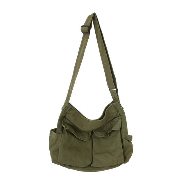 Women Vintage Handbag Canvas Teenager Shoulder Tote Bags Messenger Bags Ladies Casual Handbag Crossbody Purse