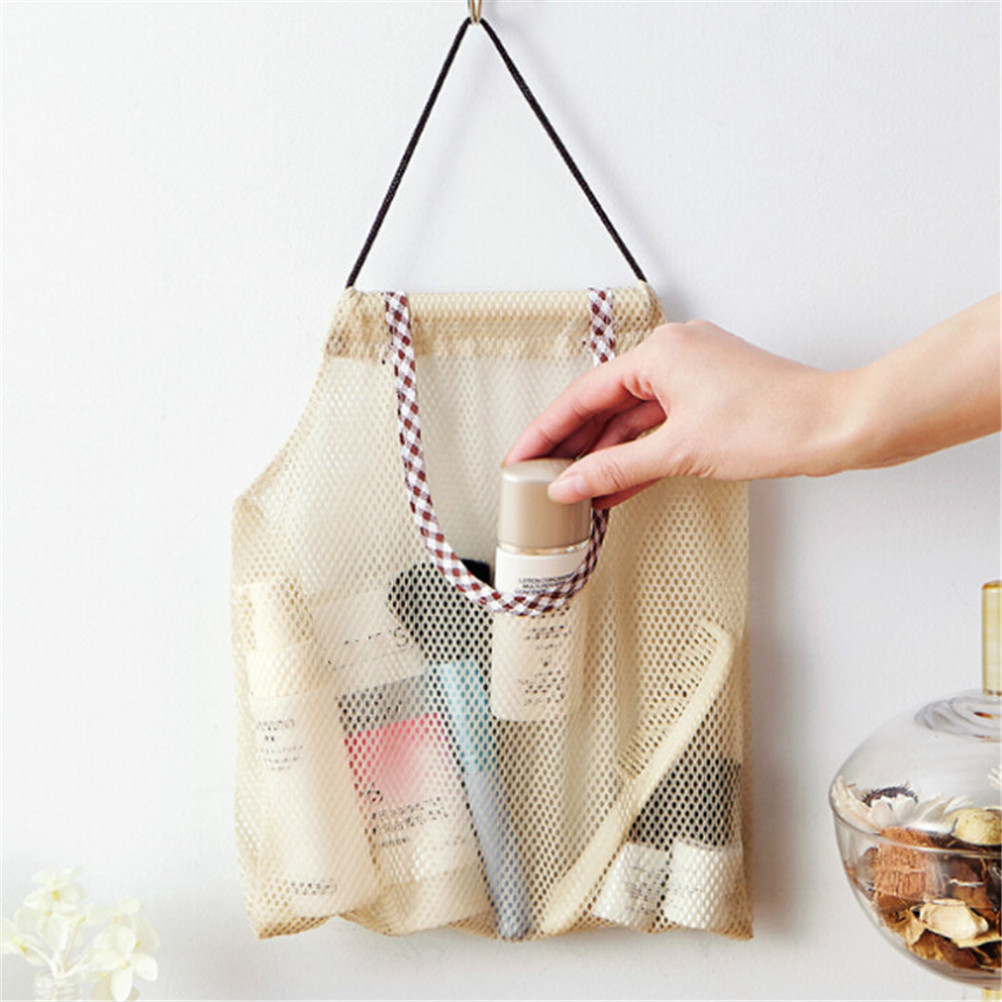 Creative Mesh Shopping Bag Hollow Knit Kitchen Breathable Storage Bag Vegetable Onion Potato Garlic Ginger Hanging Storage Bag