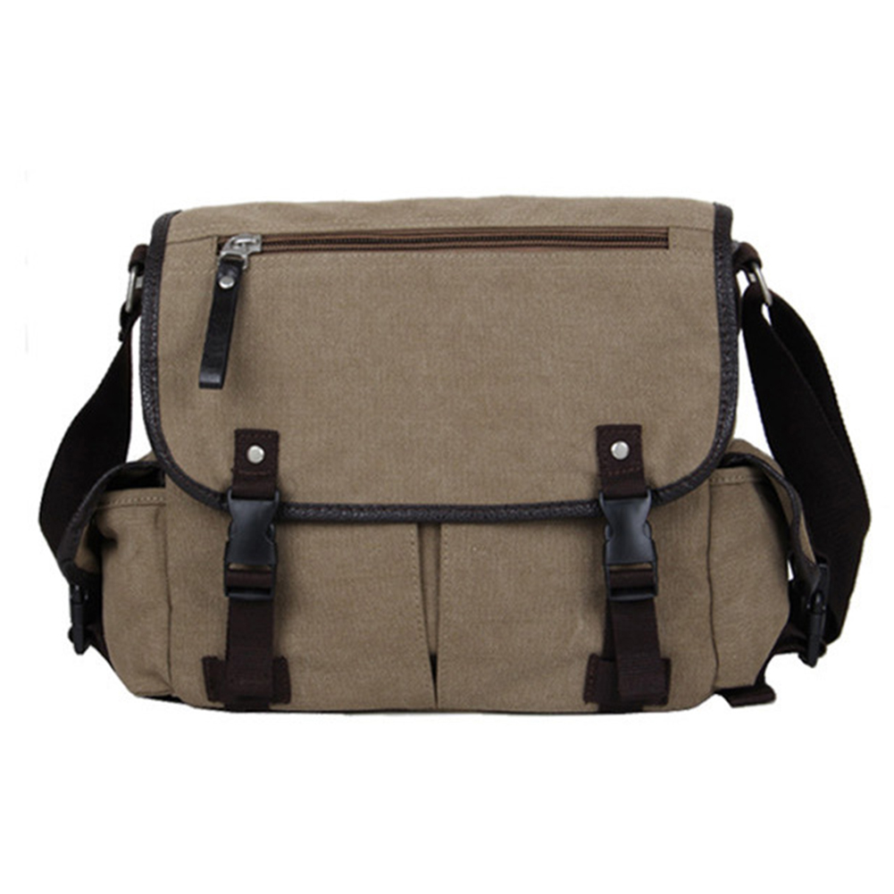 Vintage Canvas Men Messenger Bag Large Capacity Shoulder Bag For Men Europe Style Outdoor Shoulder Bag