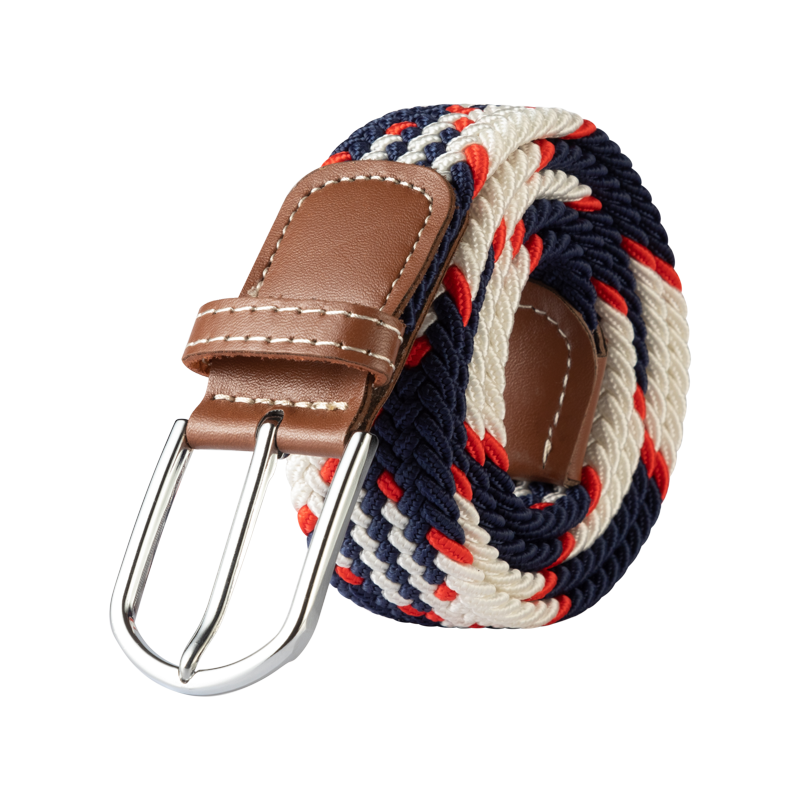 107/120/130cm UNISEX Casual Knitted Pin Buckle Women Belt Woven Canvas Elastic Expandable Braided Stretch Jeans Belts for Men