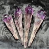 Amethyst Wand Stone Natural Crystal Healing Tower Raw Reiki Gem Minerals Specimen Feng Shui Spiritual Wicca Sceptre Decoration