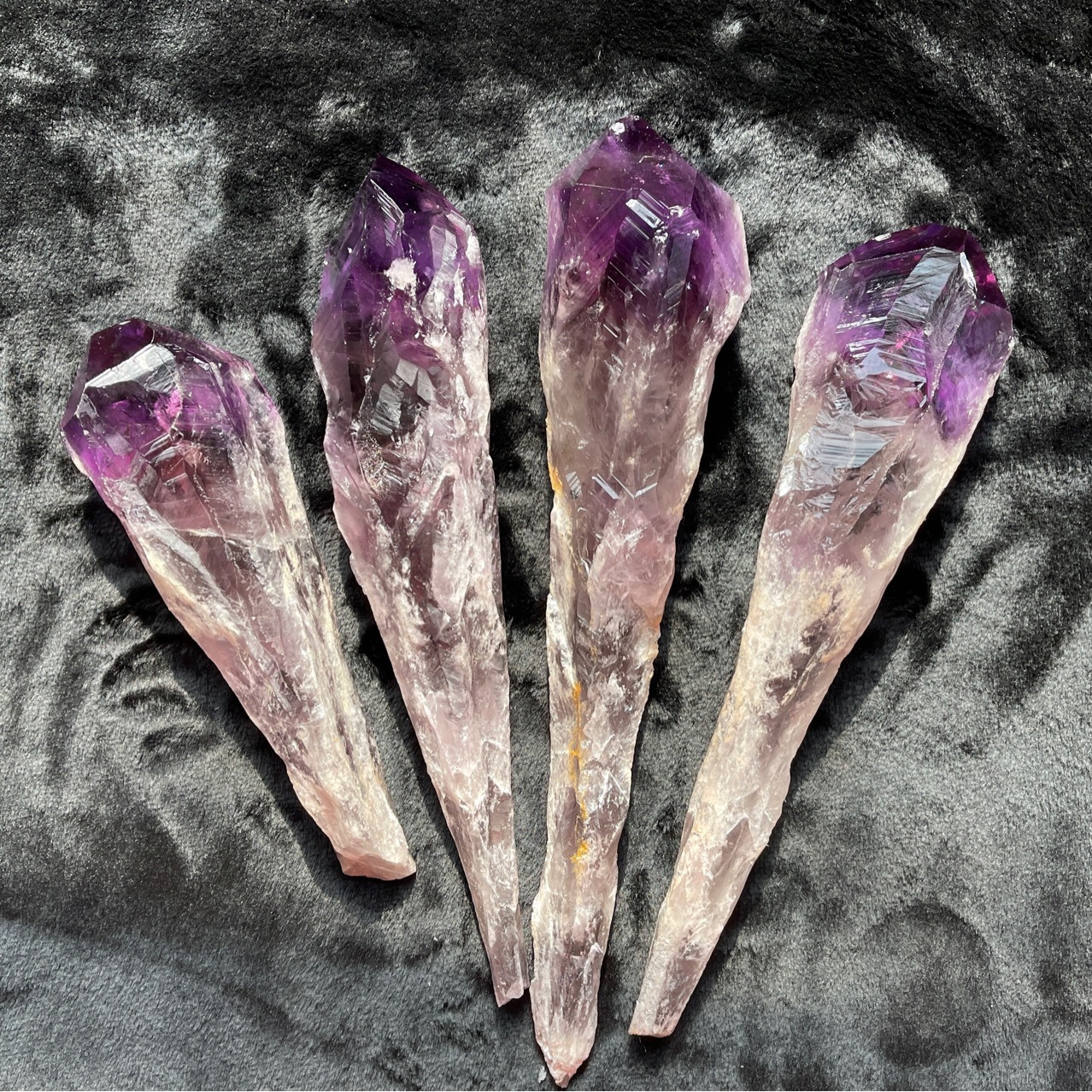 Amethyst Wand Stone Natural Crystal Healing Tower Raw Reiki Gem Minerals Specimen Feng Shui Spiritual Wicca Sceptre Decoration
