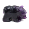 Natural Crystal Healing Stones Bear Figurine Statue Carved Crafts Jewelry Home Office Tabletop Trinket Decoration Room Ornaments