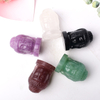  1PC Natural Crystal Stone Figure of Buddha Figurine Reiki Healing Stone Crafts Small Decoration Home Decor Present Souvenir