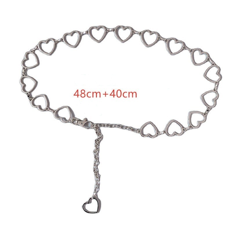 Star Metal Waist Chain Women's Belt Y2k Dress Short Skirt Cute Japanese Style Personality Chain Belt Student Dress Waist Belt