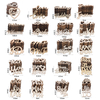 15/30pc Wooden Letter Love Wedding Just Married Mr Mrs Wood Slices For Happy Birthday Wedding Decor Valentine's Day Wood Pendant