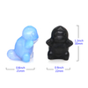 1.2" Natural Stones Carved Cartoon Turtle Figures Healing Gemstone Crystal Cute Anime Figurine Crafts Home Decor Kids Xmas Gifts