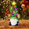 2024 Christmas Decorations Multi Color Lights Luminous Dwarf Ceramic Christmas Gnomes Christmas Decorations Faceless Doll