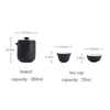 Ceramics Teapot Sets 1 Pot 4 Tea Cups Chinese Kung Fu Gaiwan Strainers Portable Travel Teawear Gift For Business 260ML