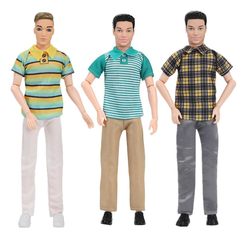 30cm Fashion Ken Doll Full Set 1/6 Multi Jonts Movable Boyfriend with Clothes Suit Children Dress Up Toys