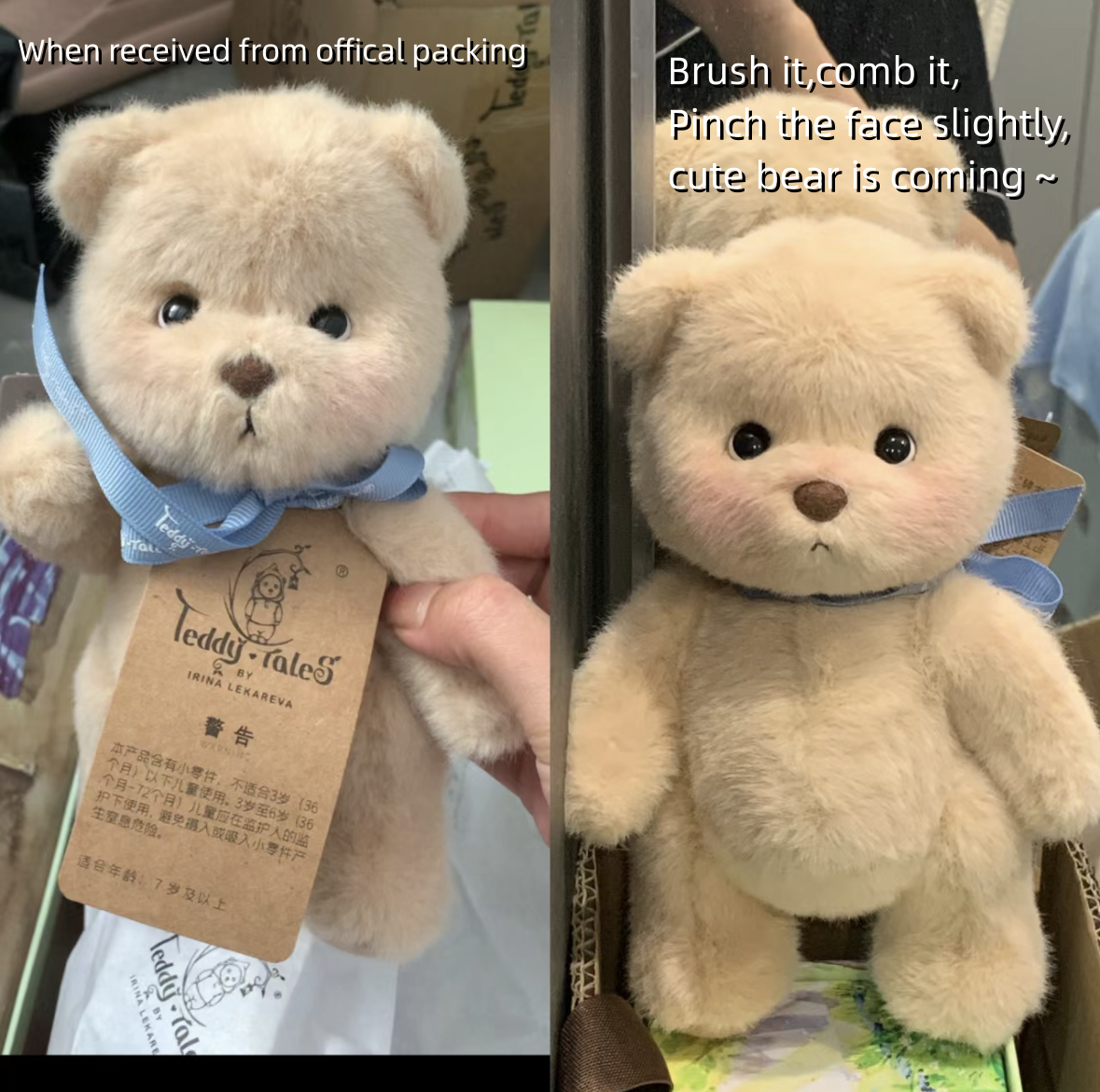 Daigou Official Teddy Tale Bear Plush Toy 20cm Handmade Super High Quality Teddybears Joint Move Bears Plushie Birthday Gift