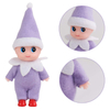 Mini Baby Elf Kawaii Tiny Doll 1 PCS Set Rainbow Dollhouse Shelf Accessories Christmas Gift Toy for Girl Boy Kid Child Adult