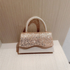 Gold Sequin Evening Bag Women Elegant Fashion Banquet Clutch Chain Shoulder Bags Luxury Purse Female Wedding Party Handbags