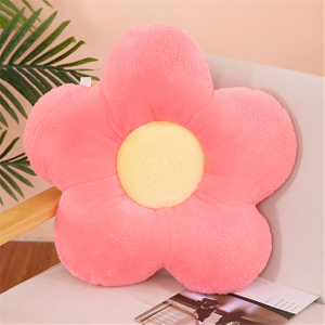 35cm Kawaii Colorful Flower Plush Pillow Cushion Soft Sunflower Plant Mat Stuffed Sofa Bed Sleeping Back Cushion Decor Gifts