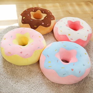 Decoration Donut Plush Pillow Like Real Fantastic Ring Shaped Food Plush Soft Creative Seat Cushion Head Pillow Christmas Gift