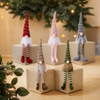 Christmas striped knitted hat Rudolf hanging leg doll Faceless doll Dwarf ornament Nordic style decoration