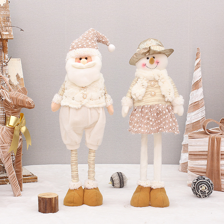 Wholesale 65cm Christmas Decoration Products, Stretchable Fabric, Santa Claus Snowman Figurine, Doll Ornaments